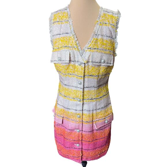 Anthropologie Maeve Sleeveless Tweed Mini Dress - Picture 3 of 11